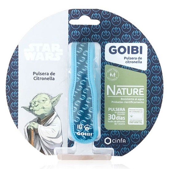 Goibi Nature Star Wars Yoda pulsera de citronella 1u